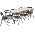 Table se pliante japonaise en plastique de rectangle de Tableau de pliage pour la table en aluminium extérieure de camping de partie